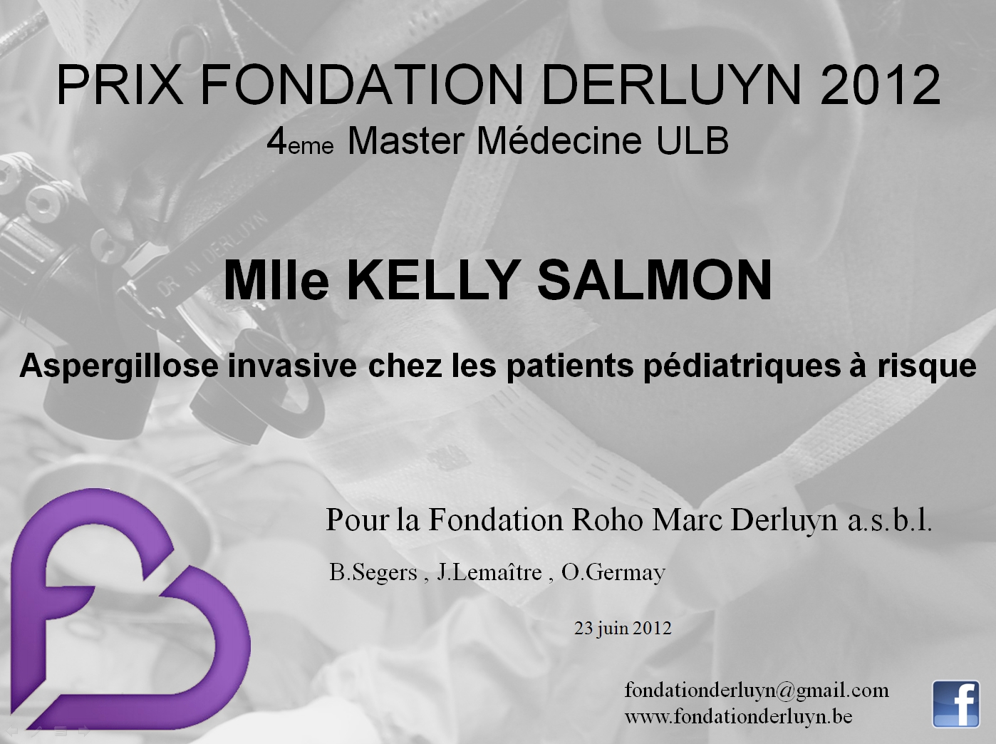 Prix Fondation Derluyn 4eme Doc 2012